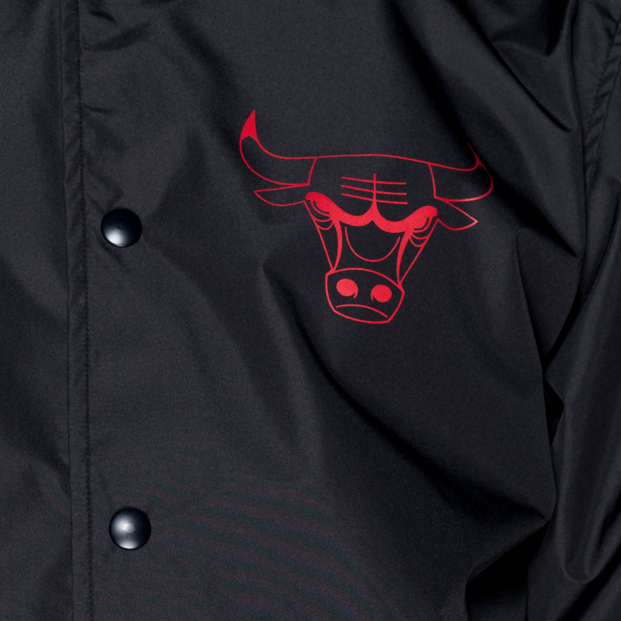 Chicago Bulls Logo Black Bomber Jacket