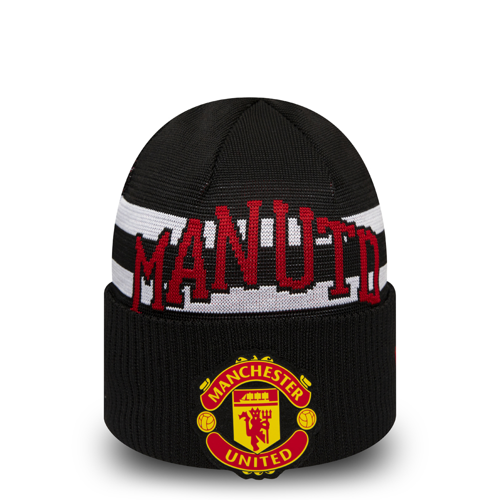Manchester United Black Oversized Cuff Knit