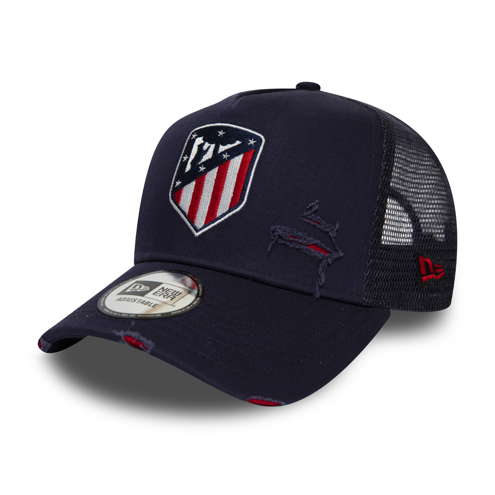 Atletico Madrid Distressed Navy A Frame Trucker