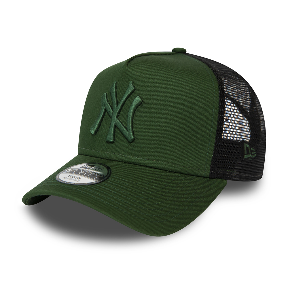 New York Yankees Essential Kids Green A Frame Trucker