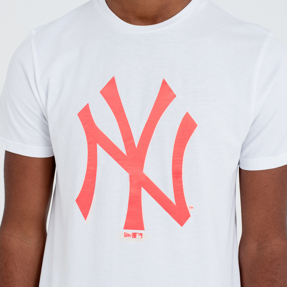 New York Yankees Pink Neon Logo Tee