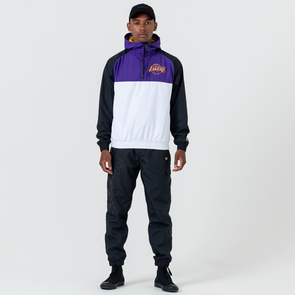 Los Angeles Lakers Colour Black Windbreaker Jacket