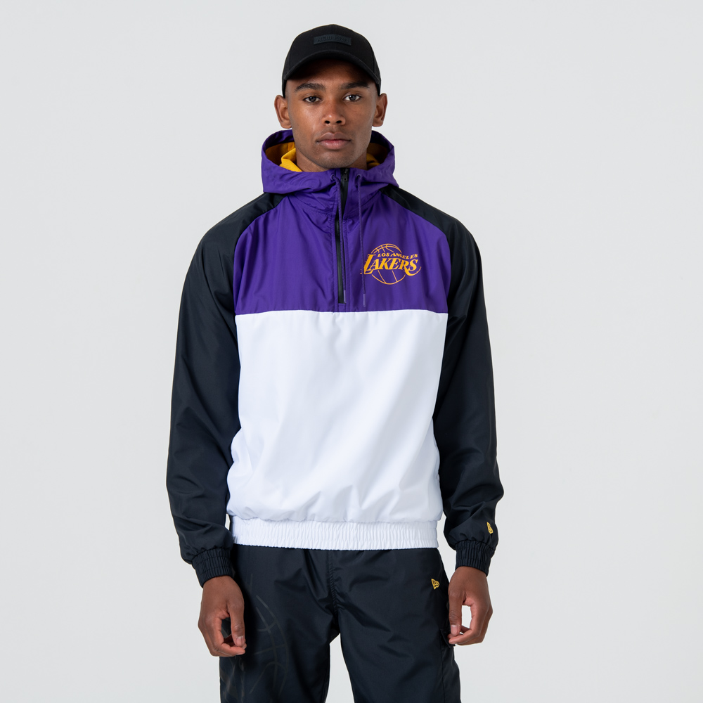 Los Angeles Lakers Colour Black Windbreaker Jacket | New Era Cap Co.