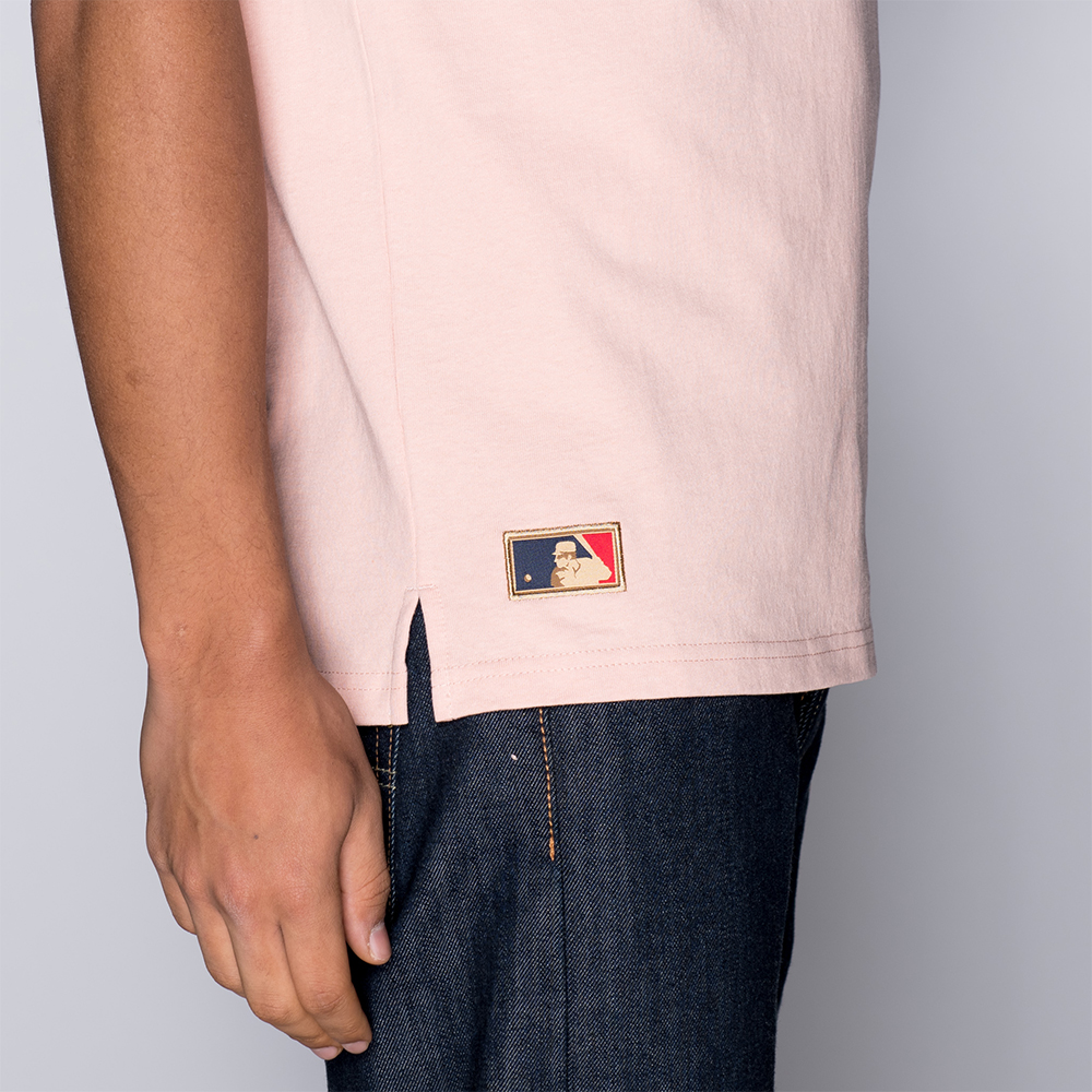 New York Giants Vintage Pocket Logo Pink Tee