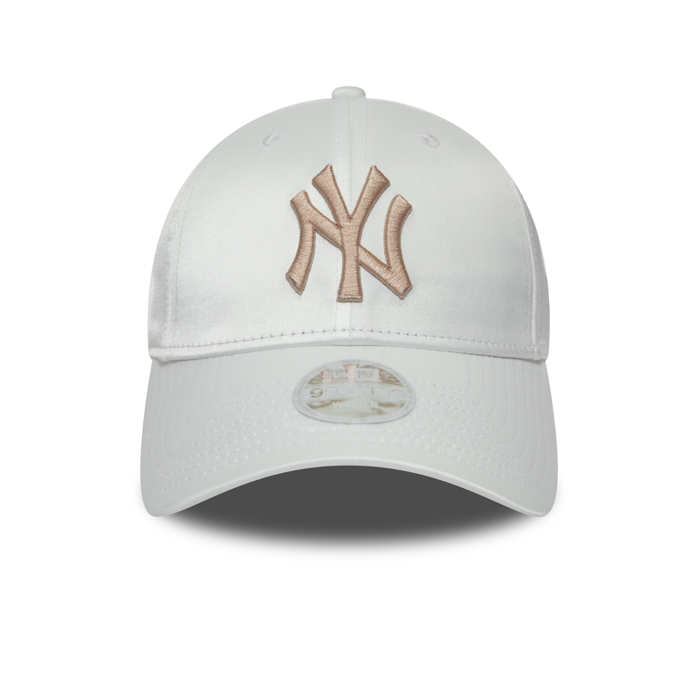New York Yankees Womens White Satin 9FORTY