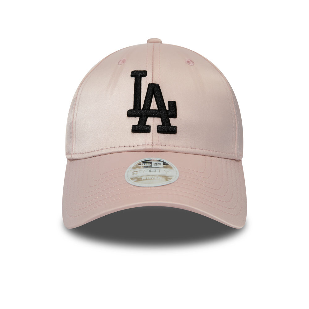 Los Angeles Dodgers Womens Pink Satin 9FORTY