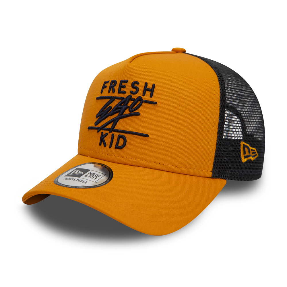 Fresh Ego Kid Orange A Frame Trucker Cap