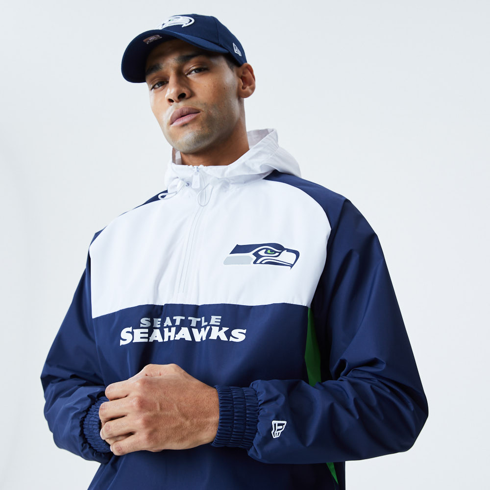 Seattle Seahawks Colour Block Windbreaker Jacket
