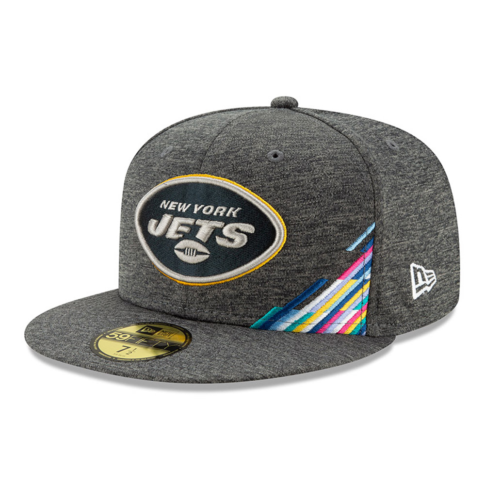 New York Jets Crucial Catch Grey 59FIFTY Cap