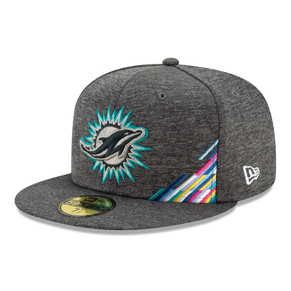 Miami Dolphins Crucial Catch Grey 59FIFTY Cap