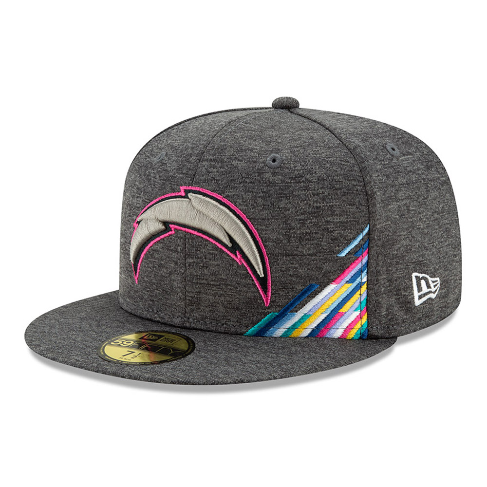 Los Angeles Chargers Crucial Catch Grey 59FIFTY Cap