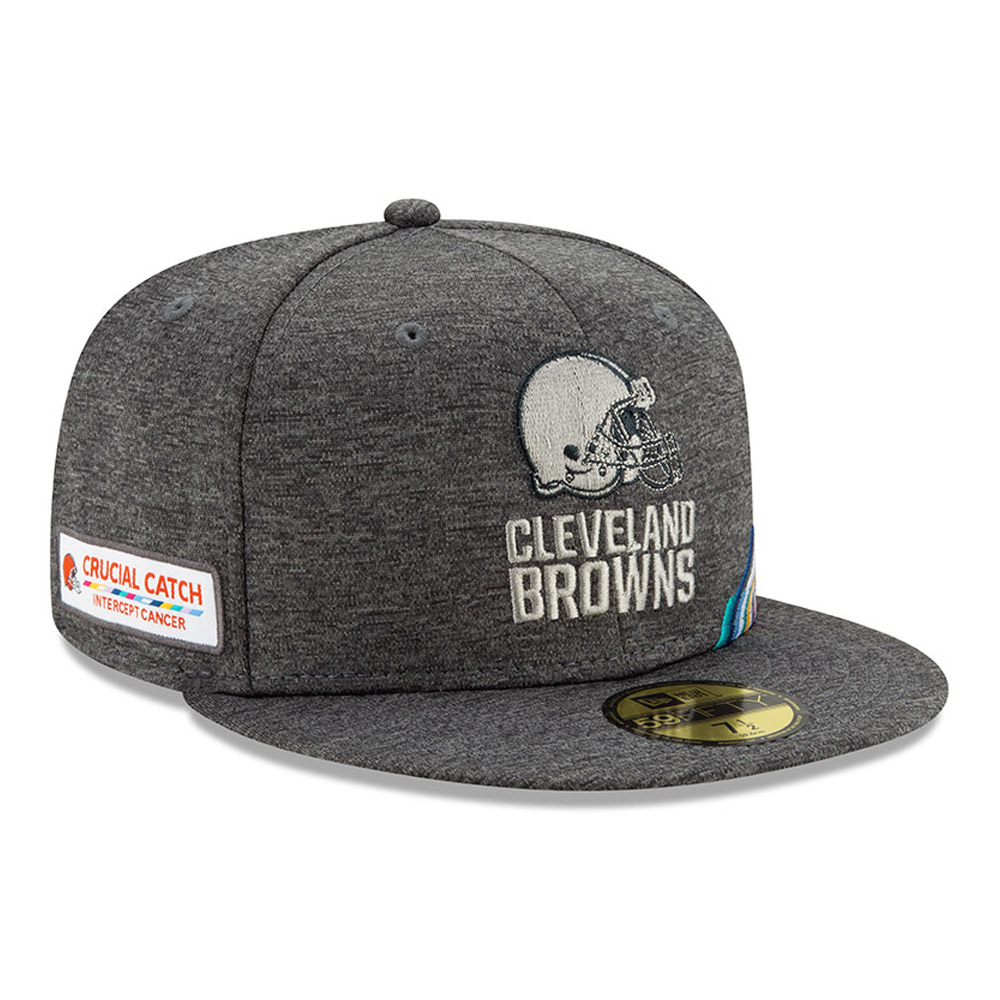 Cleveland Browns Crucial Catch Grey 59FIFTY Cap