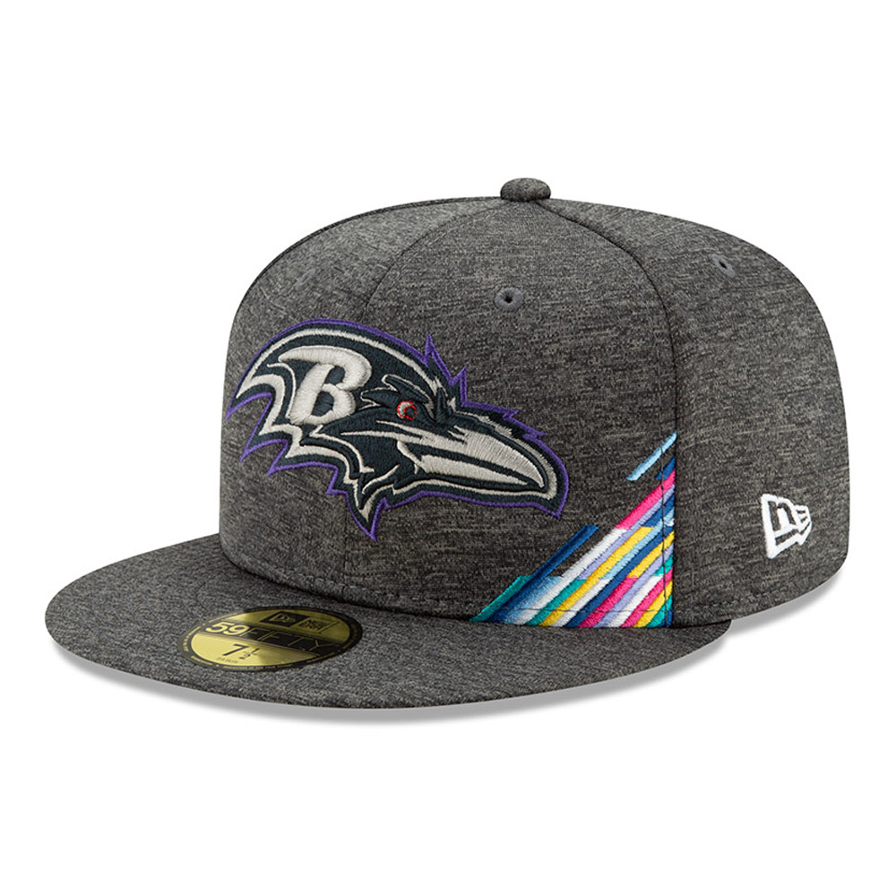Baltimore Ravens Crucial Catch Grey 59FIFTY Cap