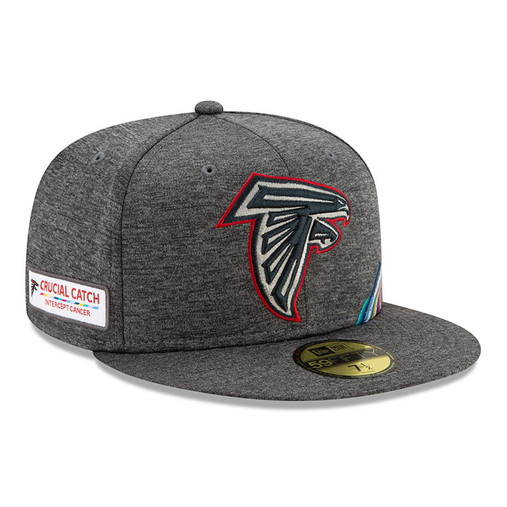 Atlanta Falcons Crucial Catch Grey 59FIFTY Cap