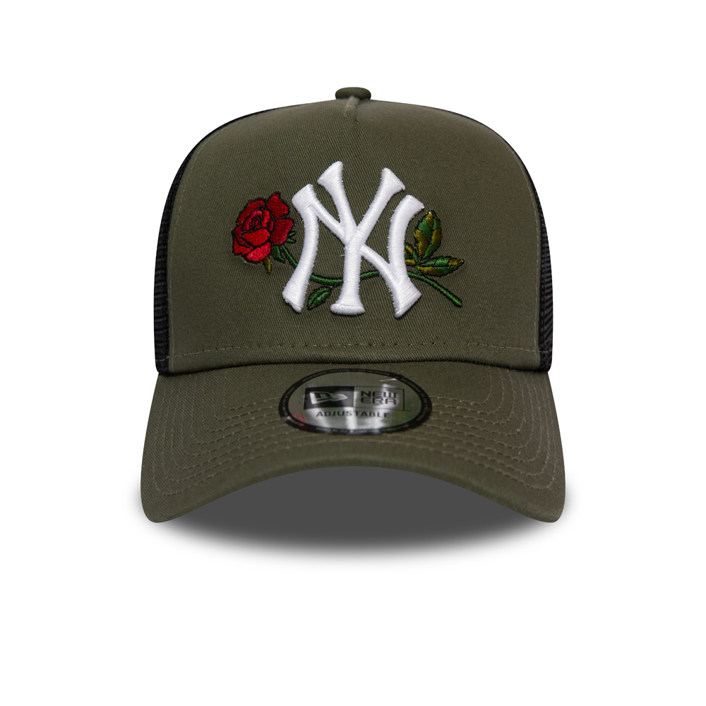 New York Yankees Twine Green Trucker Cap