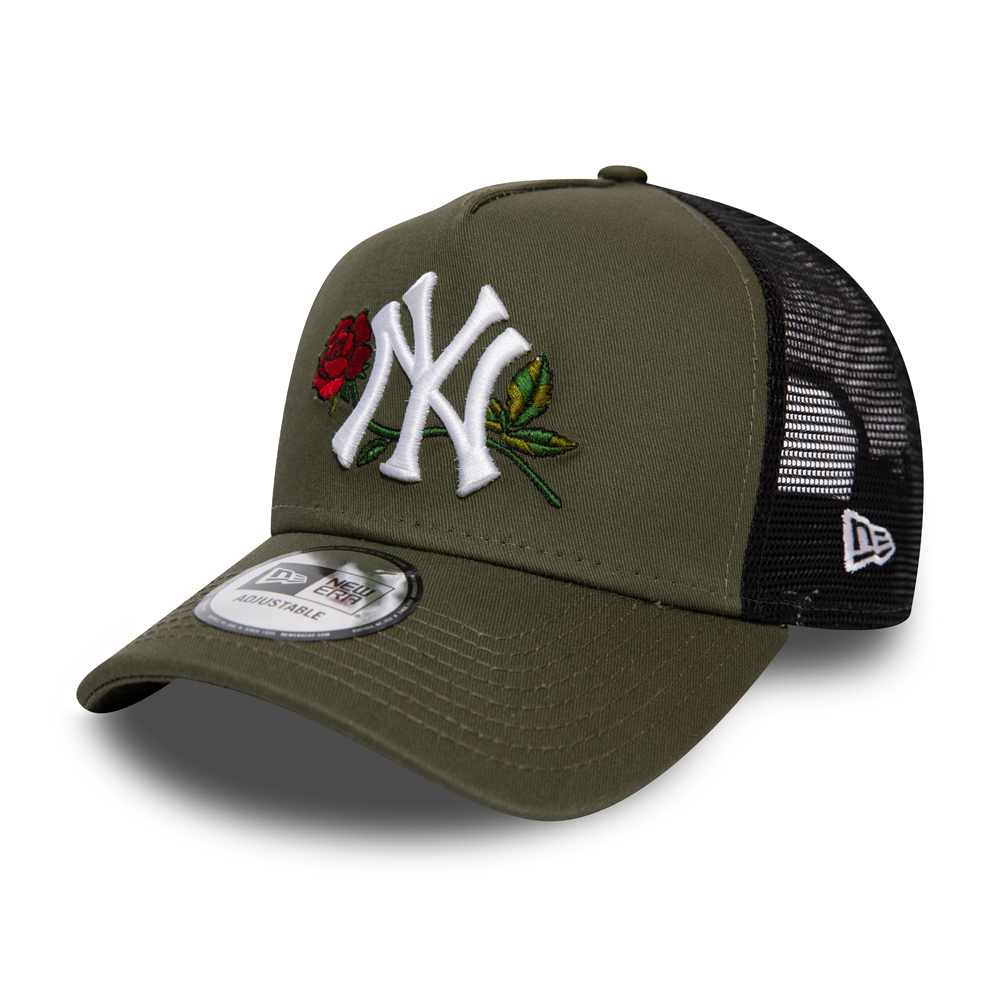 New York Yankees Twine Green Trucker Cap
