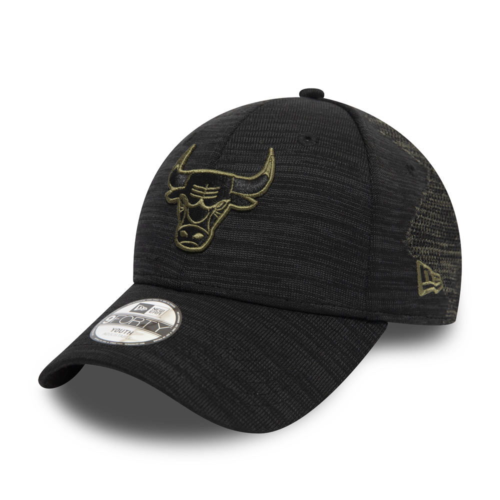 Chicago Bulls Engineered Fit Kids Black 9FORTY Cap