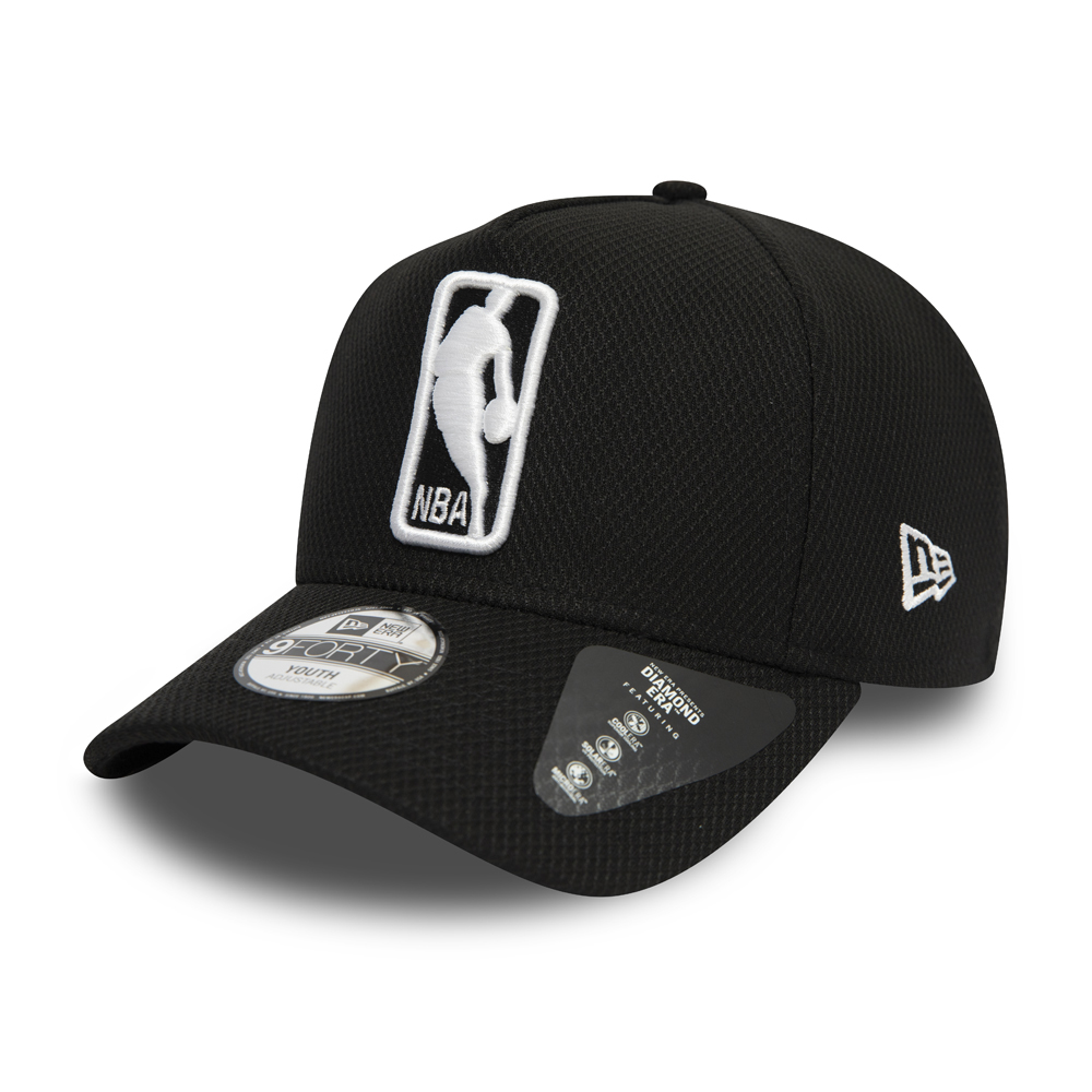 NBA Logo Black Base Kids Trucker Cap