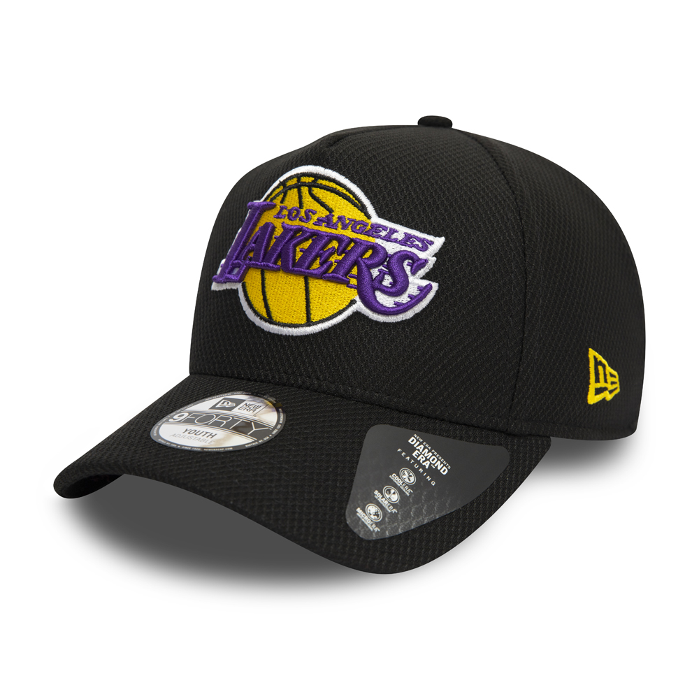Los Angeles Lakers Black Base Kids Trucker Cap