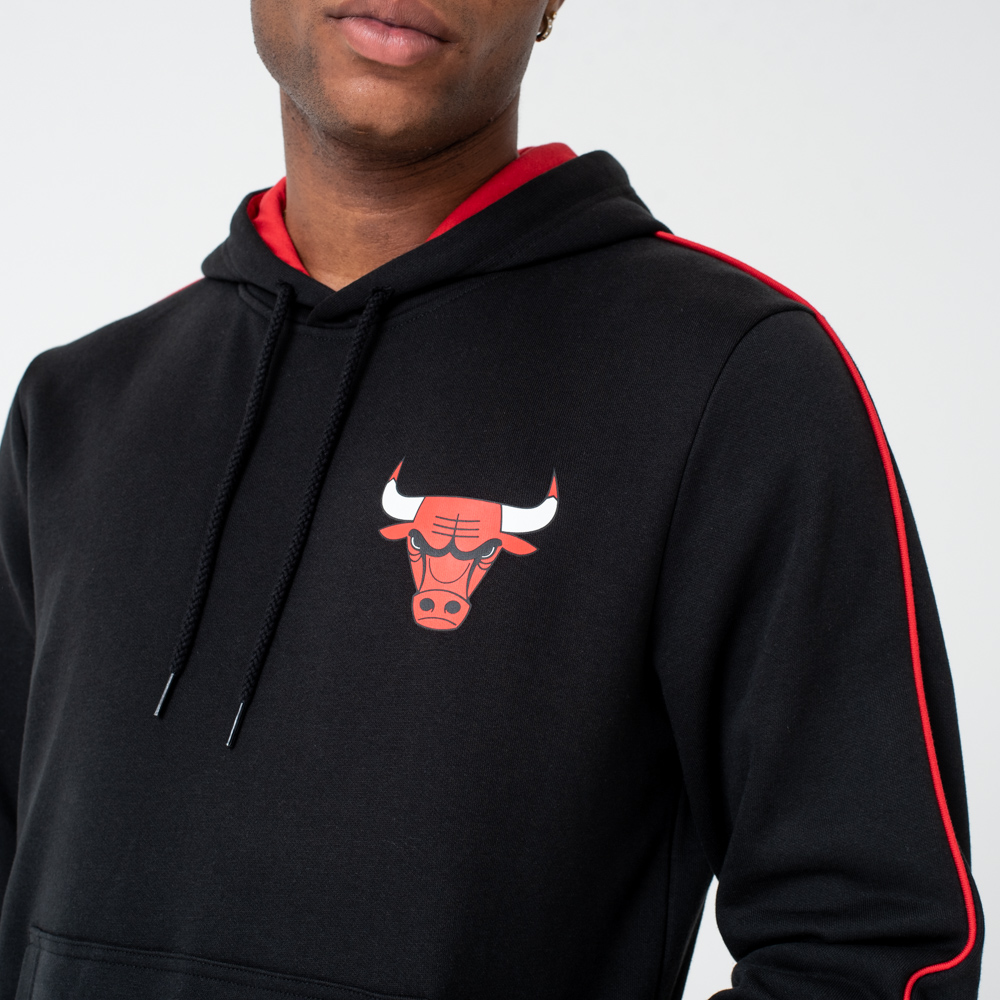 Chicago Bulls Striped Black Hoodie