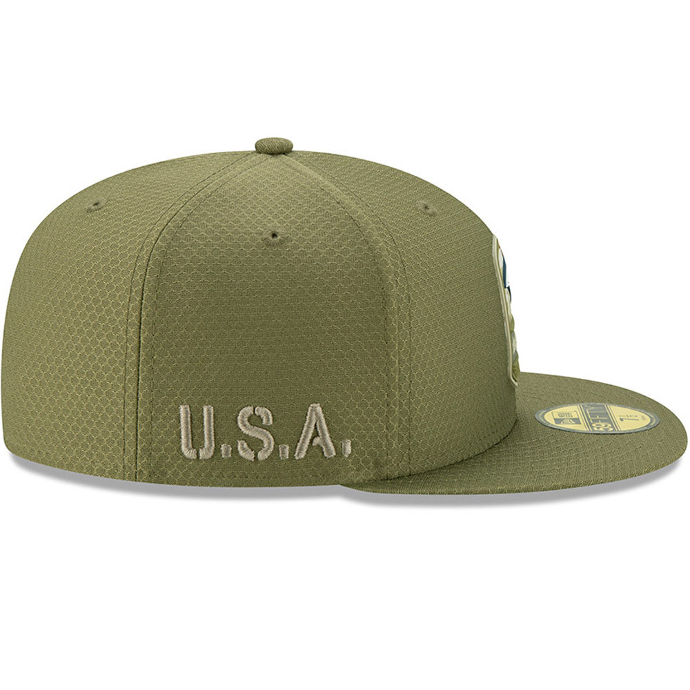Los Angeles Rams Salute To Service Green 59FIFTY Cap