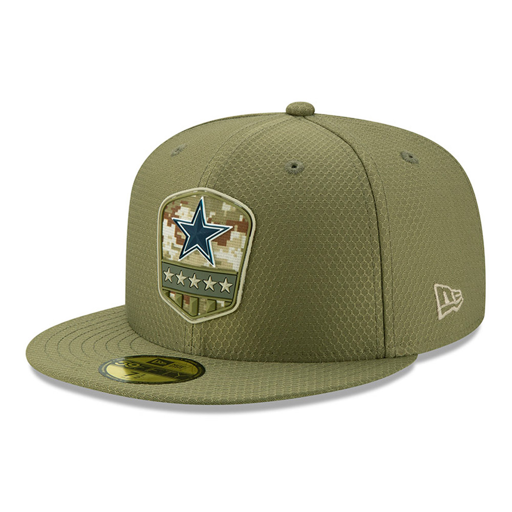 Dallas Cowboys Salute To Service Green 59FIFTY Cap