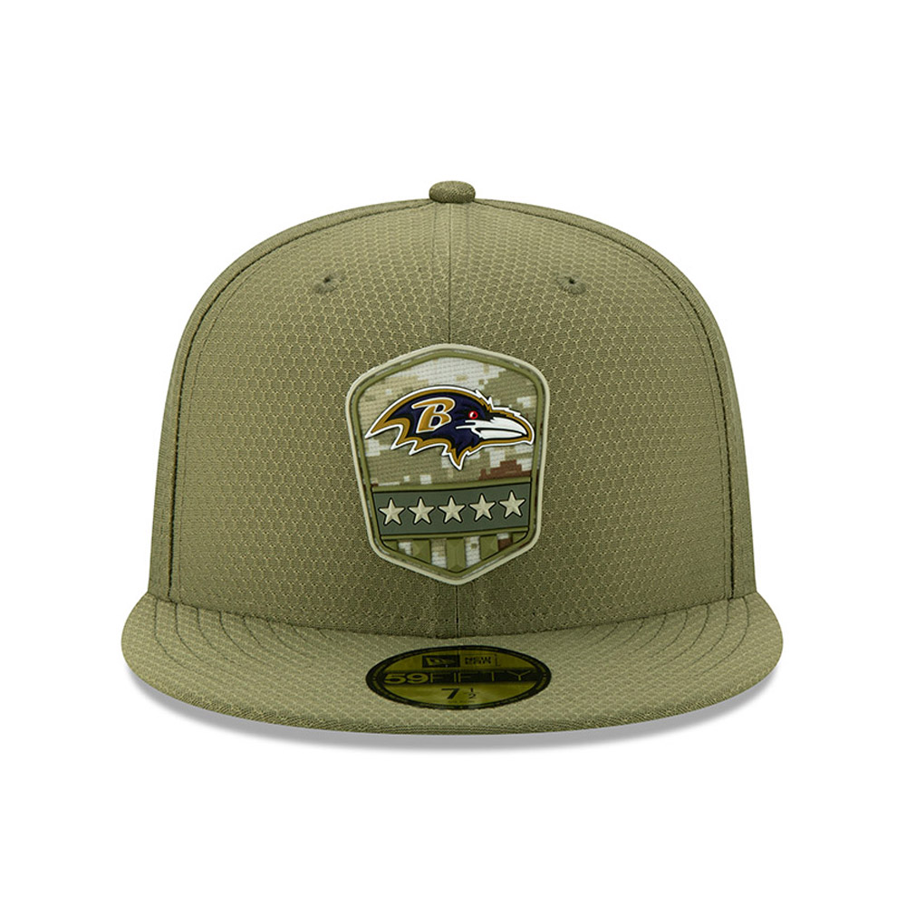 Baltimore Ravens Salute To Service Green 59FIFTY Cap