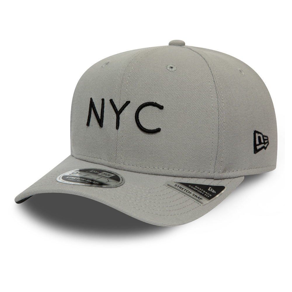 New Era NYC Grey Stretch Snap 9FIFTY Cap