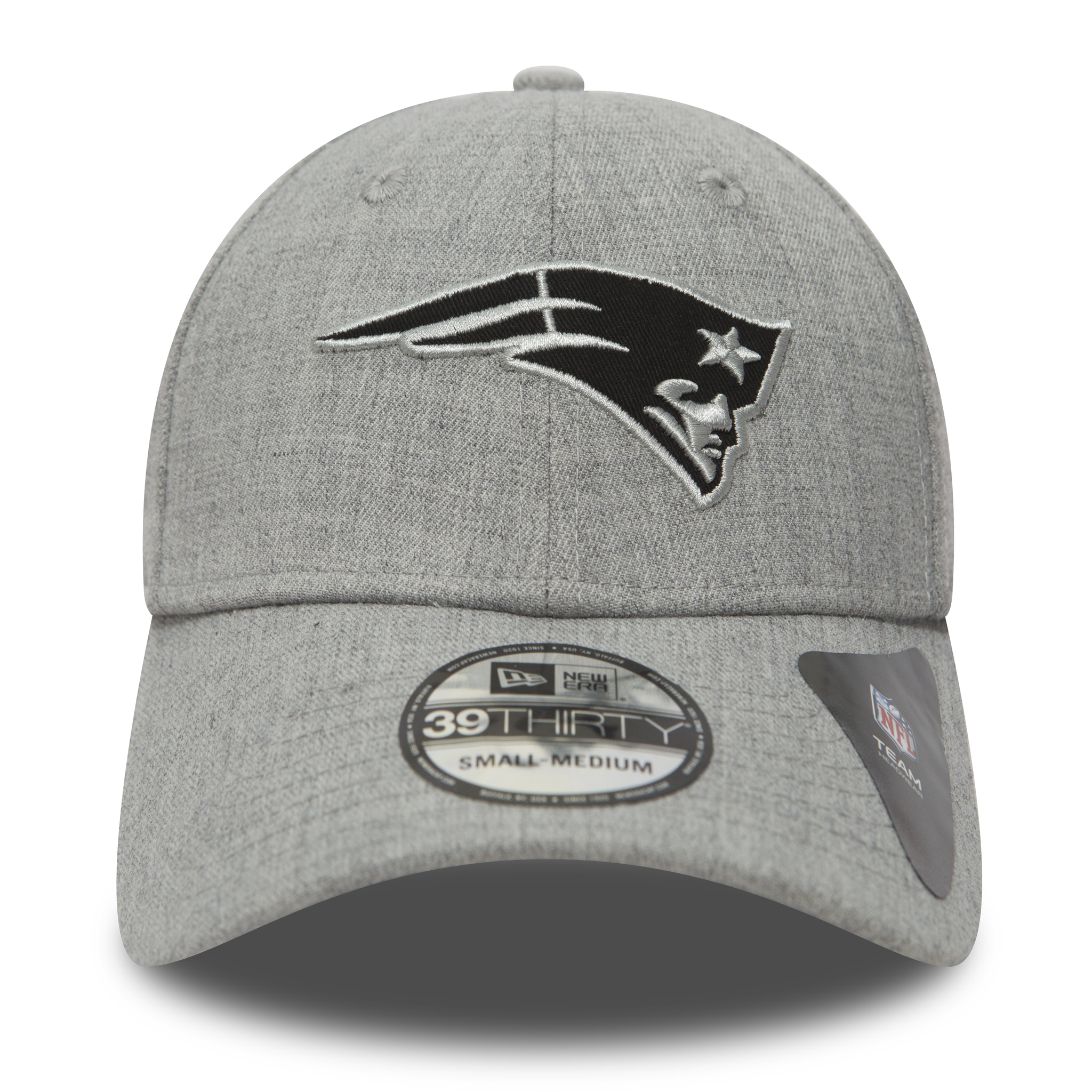 New England Patriots Heather Essential Grey 39THIRTY Cap