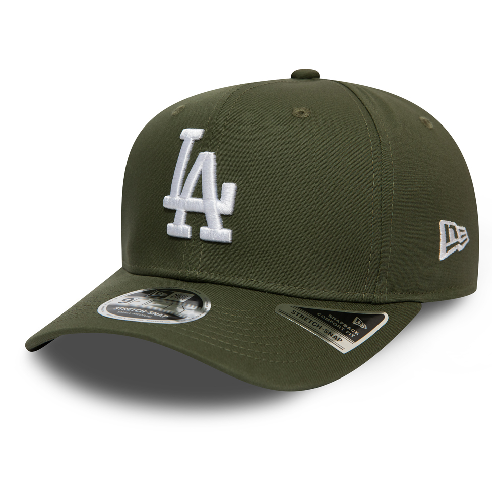 Los Angeles Dodgers Stretch Snapback Olive 9FIFTY Cap