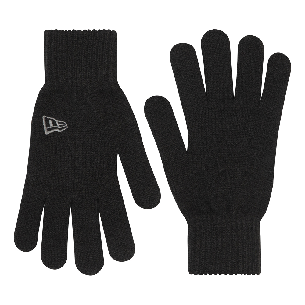 New Era Essential Grey Logo Gloves
