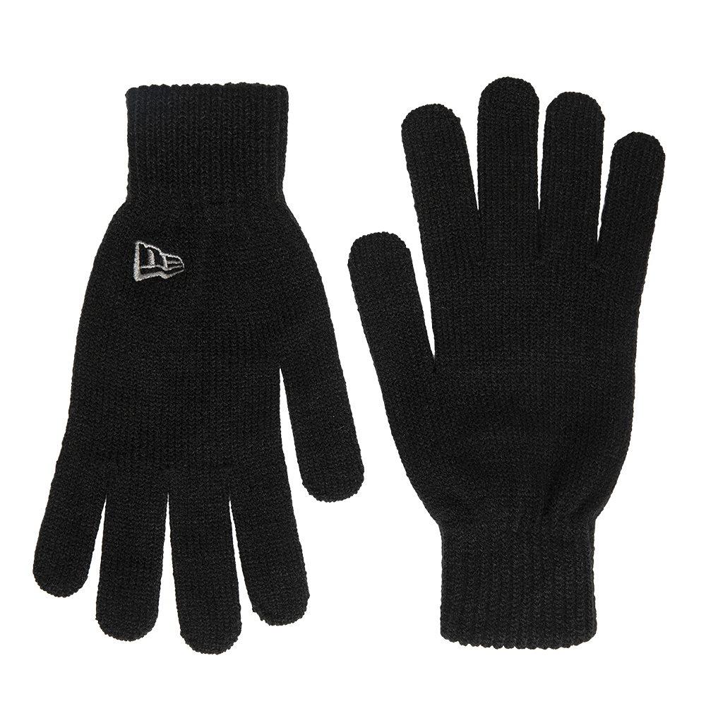 New Era Essential Grey Logo Gloves