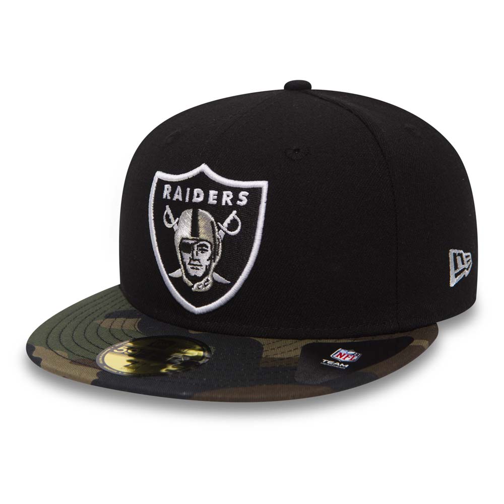 Las Vegas Raiders Contrast Camo and Rifle Green 59FIFTY Cap