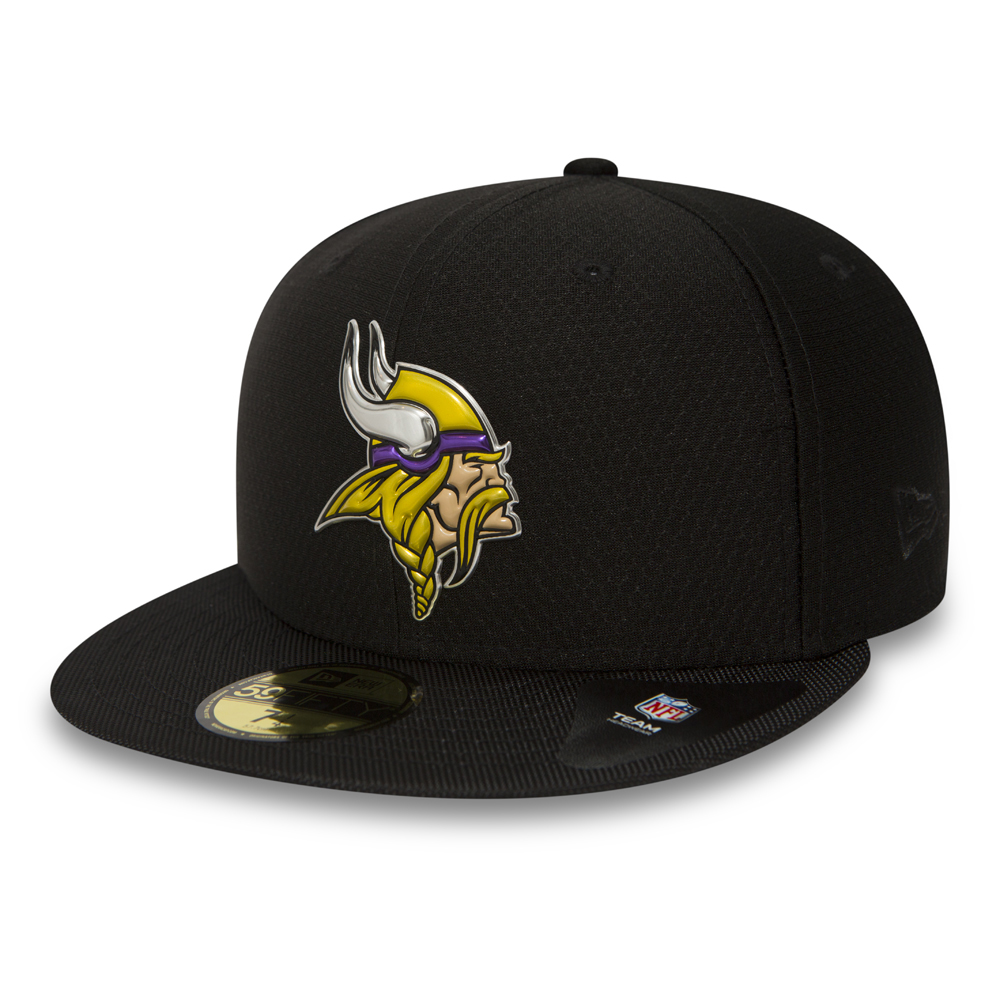 Minnesota Vikings Black Collection 59FIFITY Cap