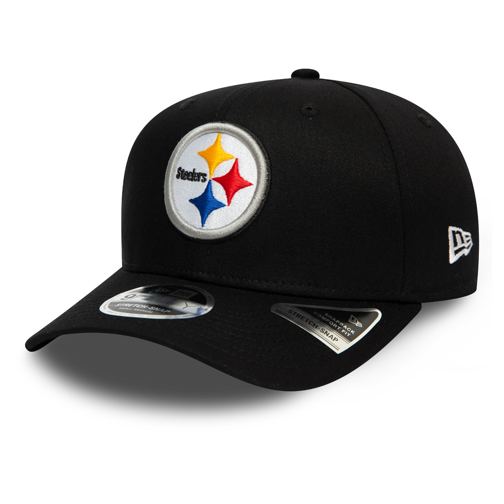 Pittsburgh Steelers Black Stretch Snap 9FIFTY Cap