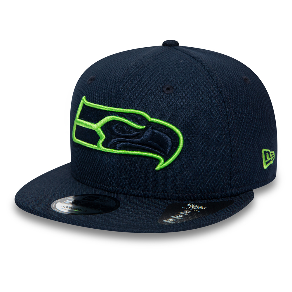 Seattle Seahawks Outline Navy 9FIFTY Snapback Cap