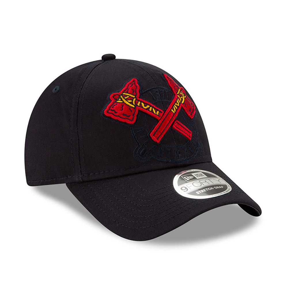Atlanta Braves Element Logo Stretch Snap 9FORTY Cap