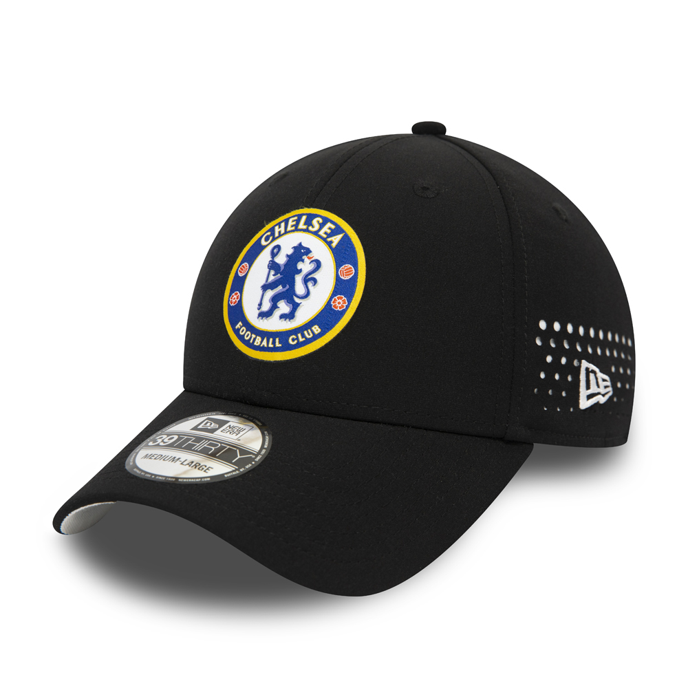 Chelsea FC Black Mesh 39THIRTY Cap