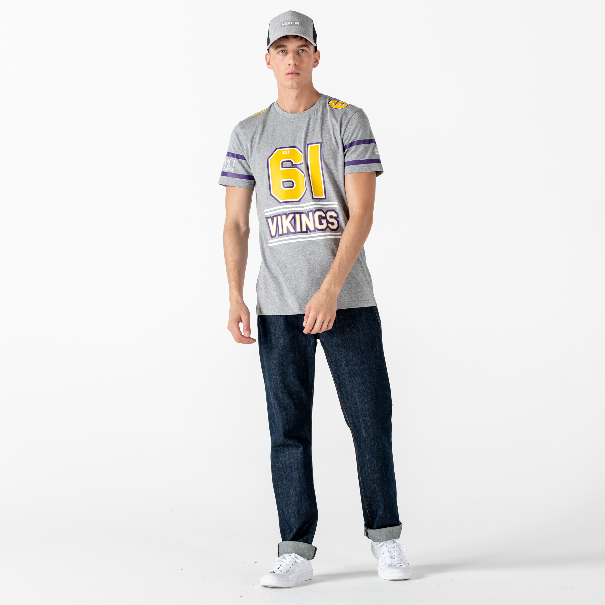 Minnesota Vikings Team Established Grey T-Shirt
