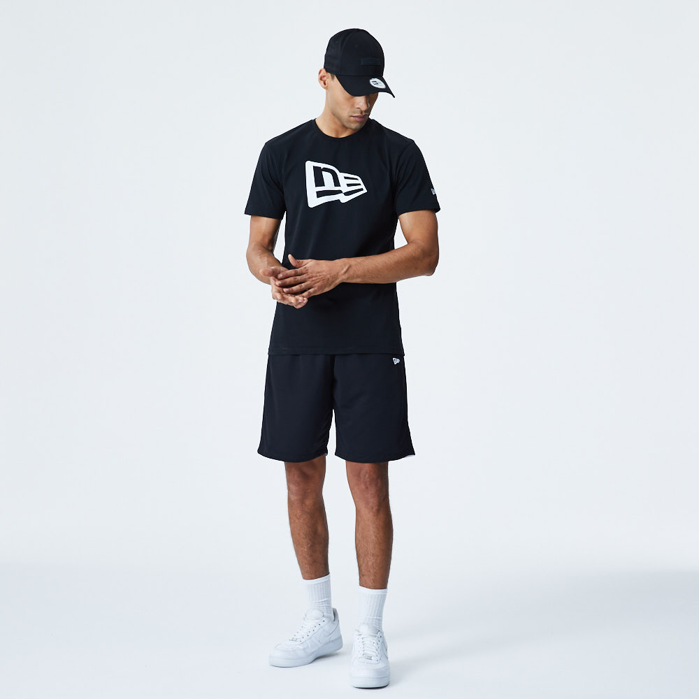 New Era Black and White Reversible Shorts