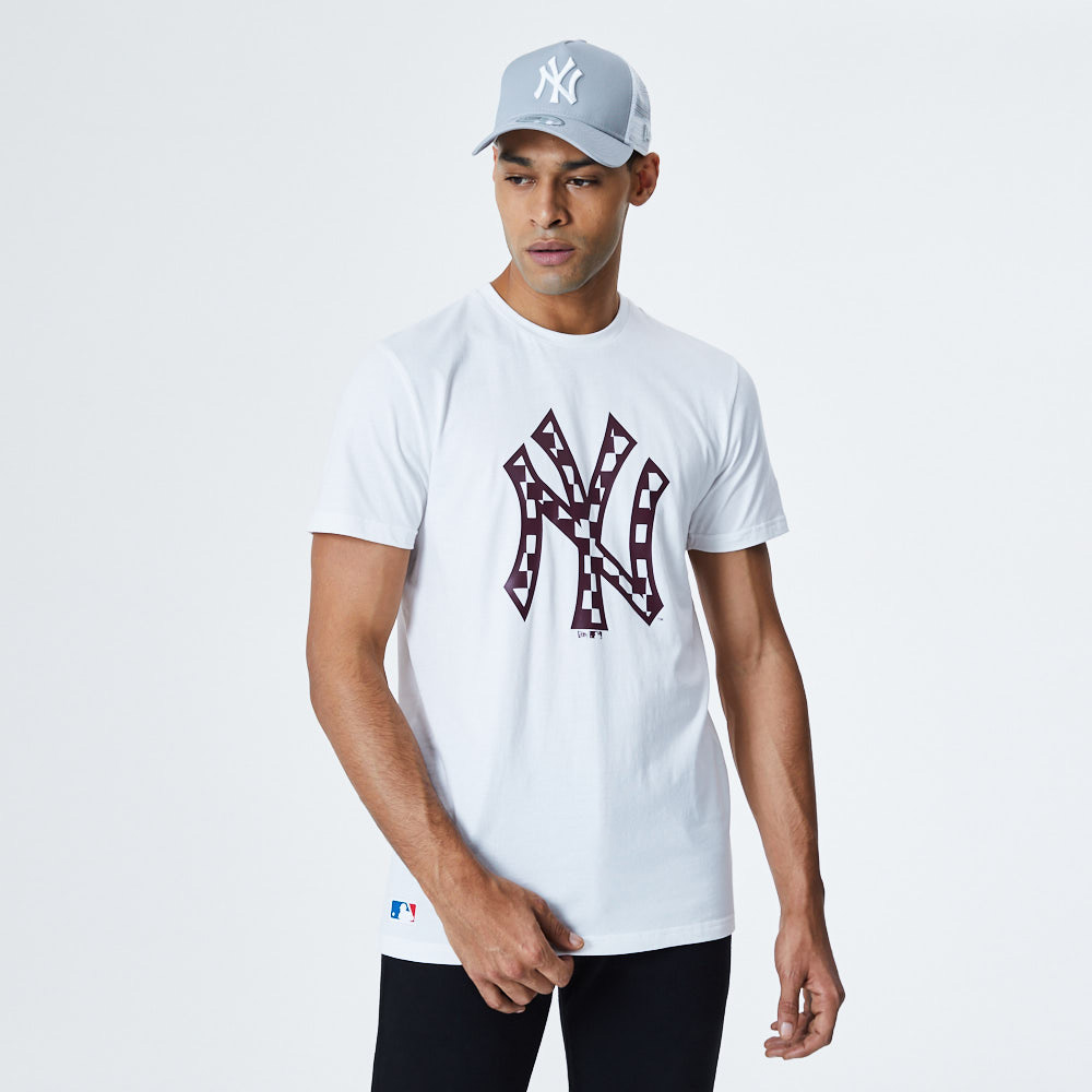 New York Yankees Logo Infill White T-Shirt