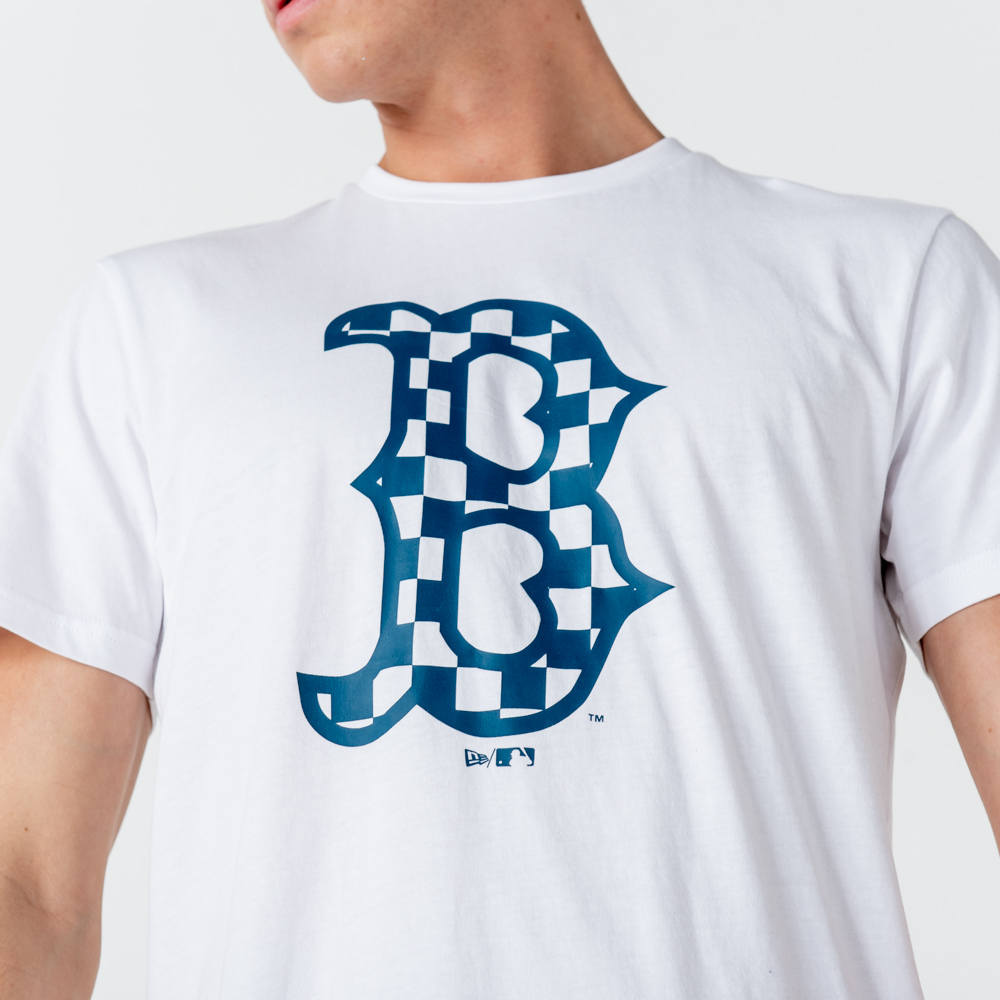 Boston Red Sox Logo Infill White T-Shirt