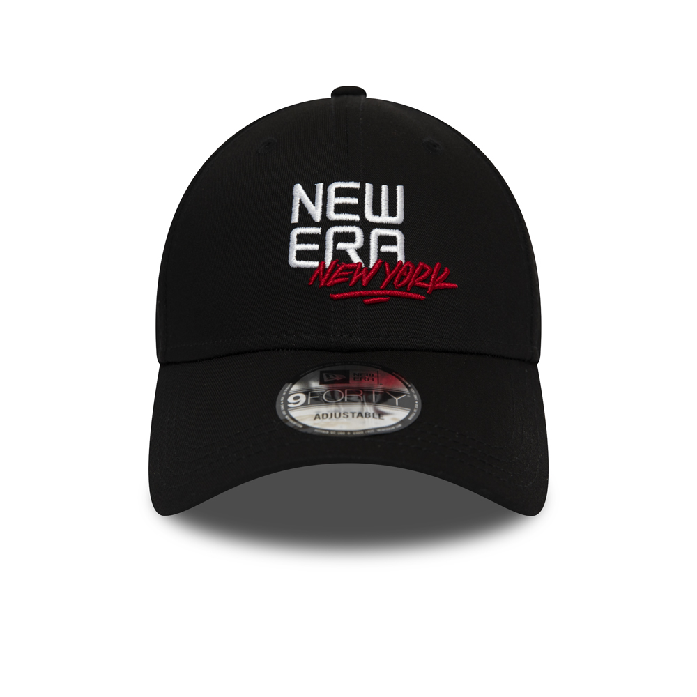 New Era New York Black 9FORTY Cap
