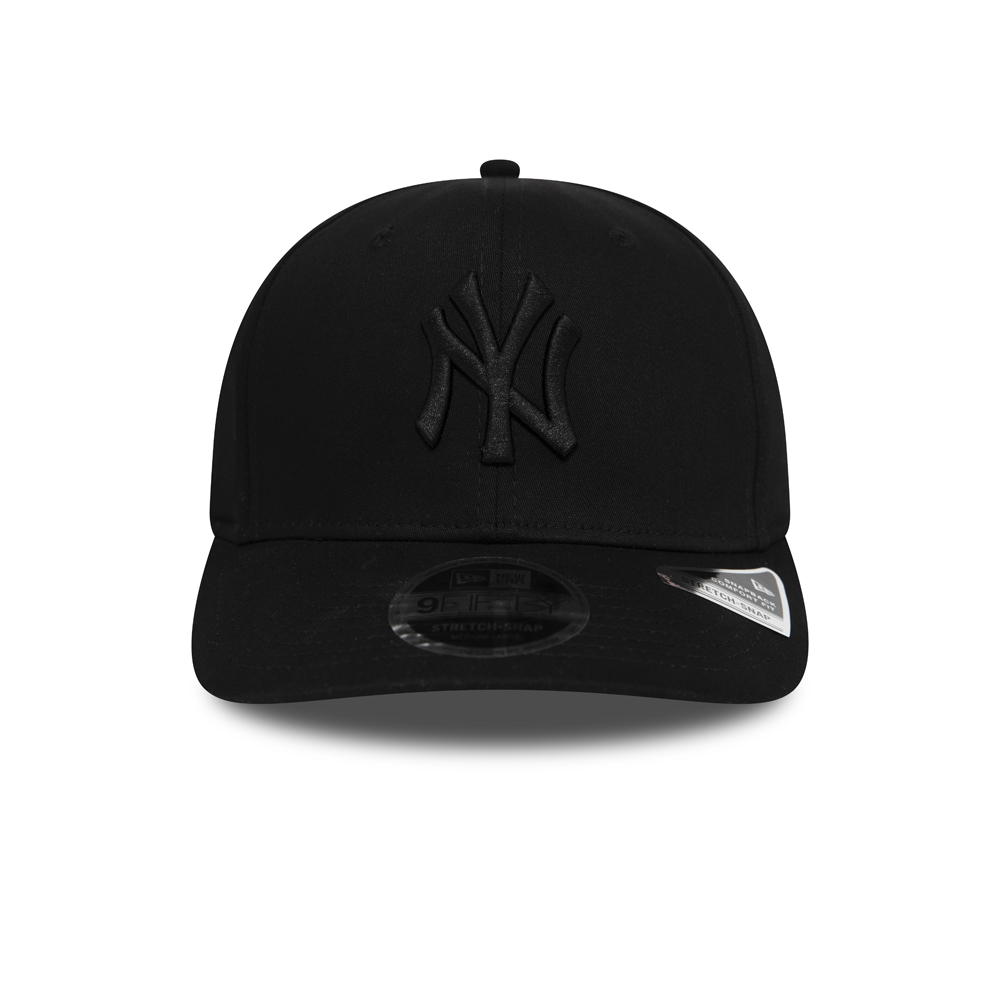 Official New Era New York Yankees Black 9FIFTY Stretch Snap Cap A7883 ...