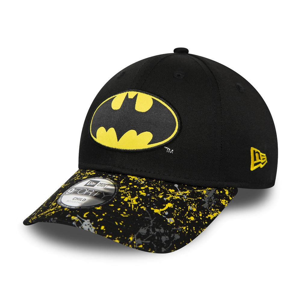 New Era Batman Splatter Visor Kids Black 9FORTY Cap