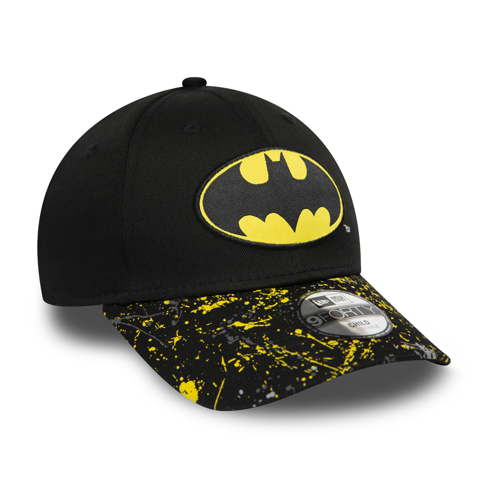 New Era Batman Splatter Visor Kids Black 9FORTY Cap