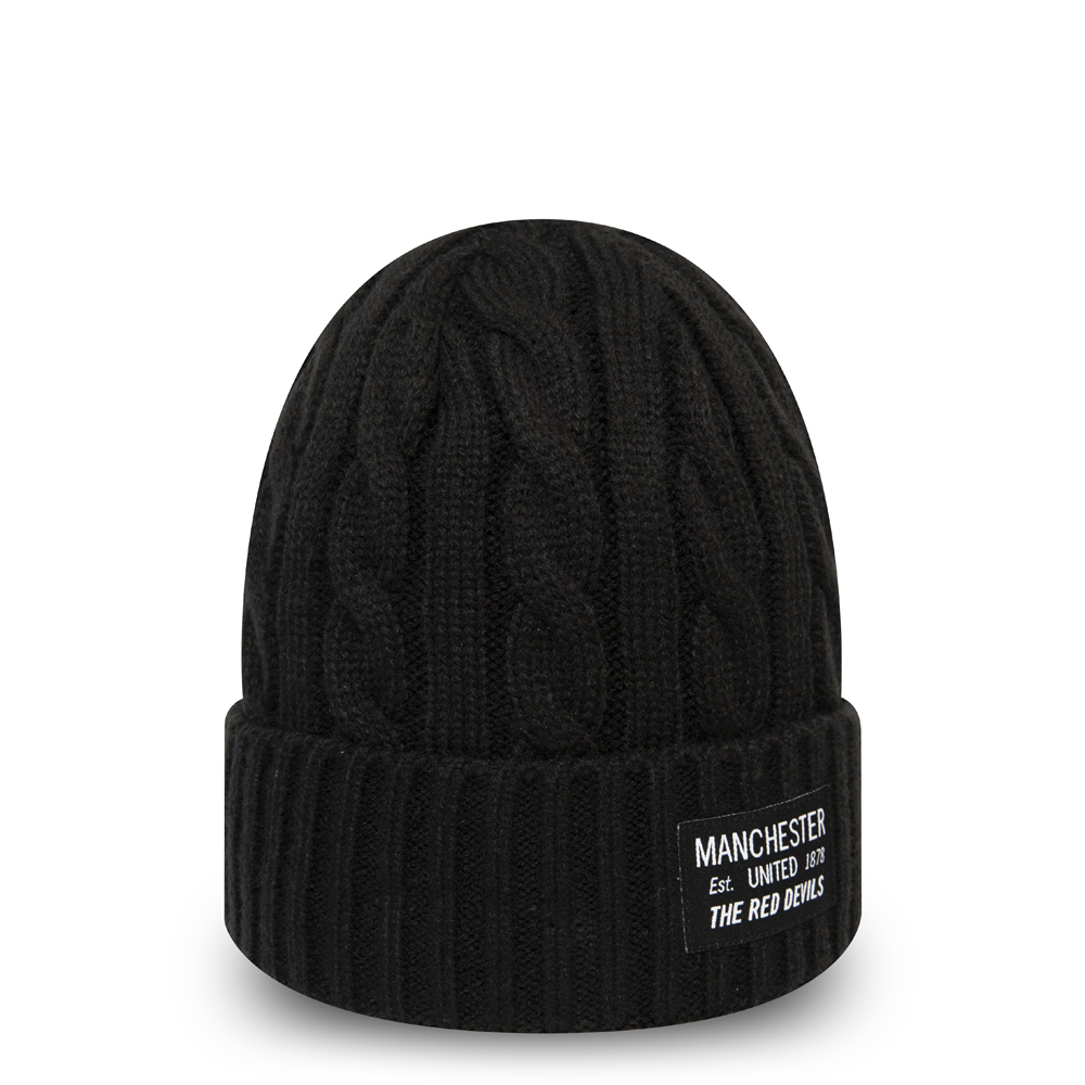 Manchester United Black Cable Knit