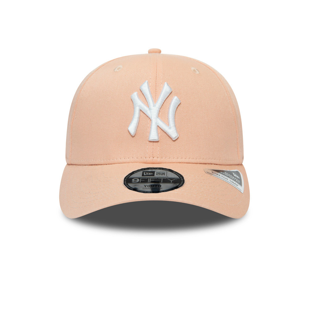 New York Yankees Kids League Essential Pink Stretch Snap 9FIFTY Cap