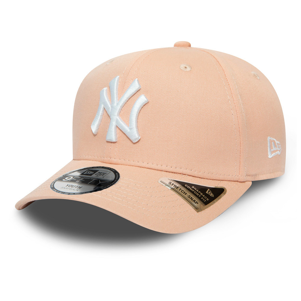 New York Yankees Kids League Essential Pink Stretch Snap 9FIFTY Cap