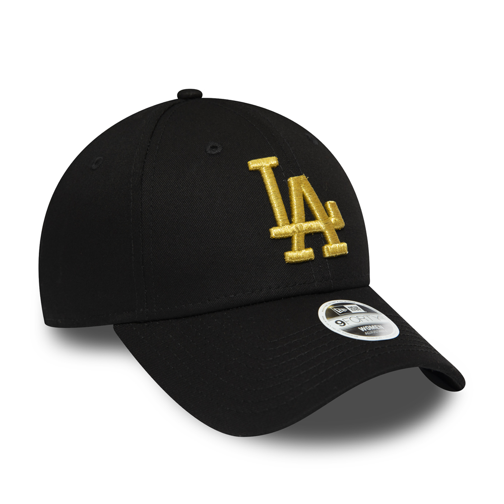 Los Angeles Dodgers Womens Gold Metallic Logo 9FORTY Cap